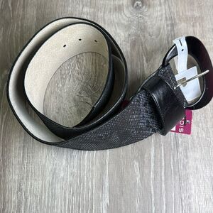 NWT Lodis snake print leather wide fashion belt
